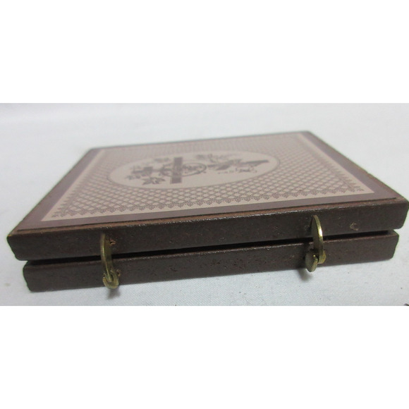 Russian Diptych Icon Virgin of Kazan and Icon not Made by Hand 3" X 2.5" - Picture 8 of 8